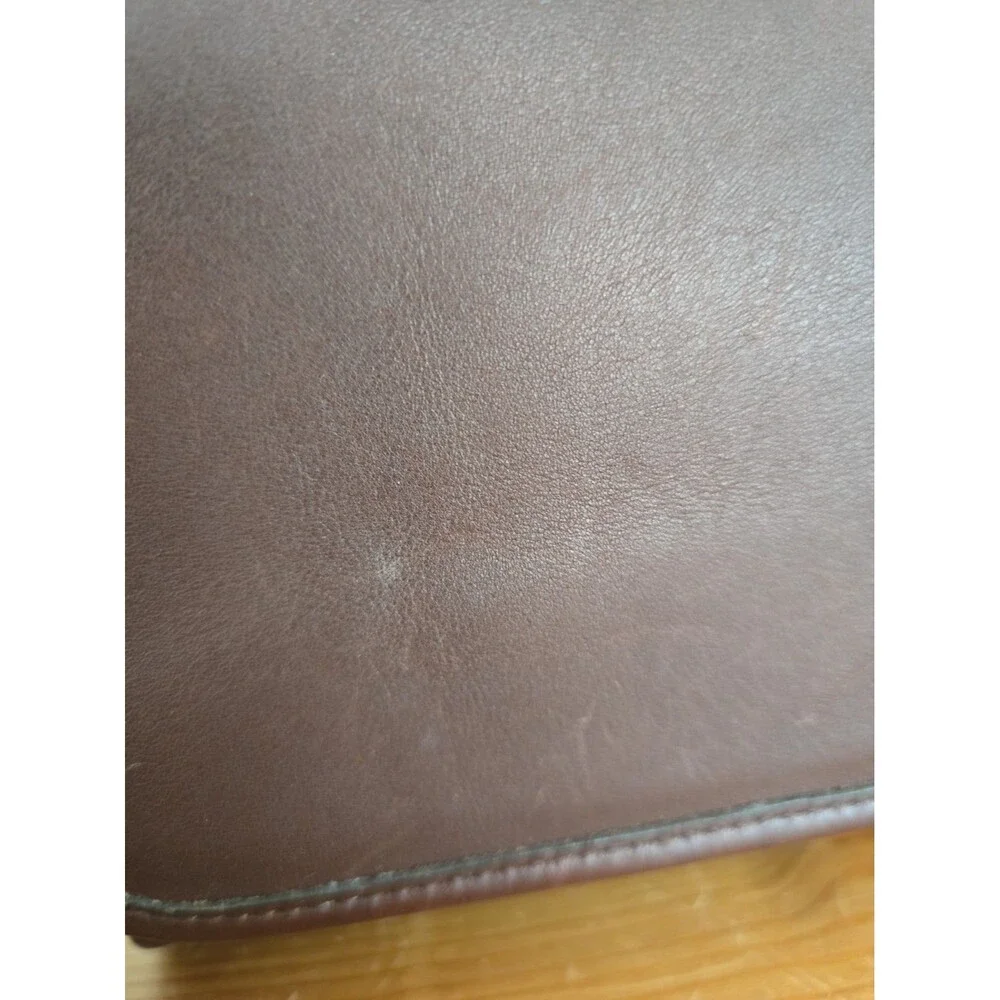Vintage Coach Allison Flap Bag 9072 Mahogany Leather 90's